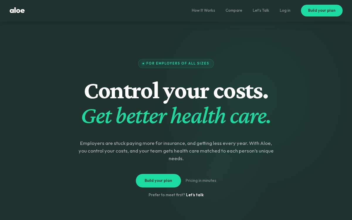 Aloehealth website preview