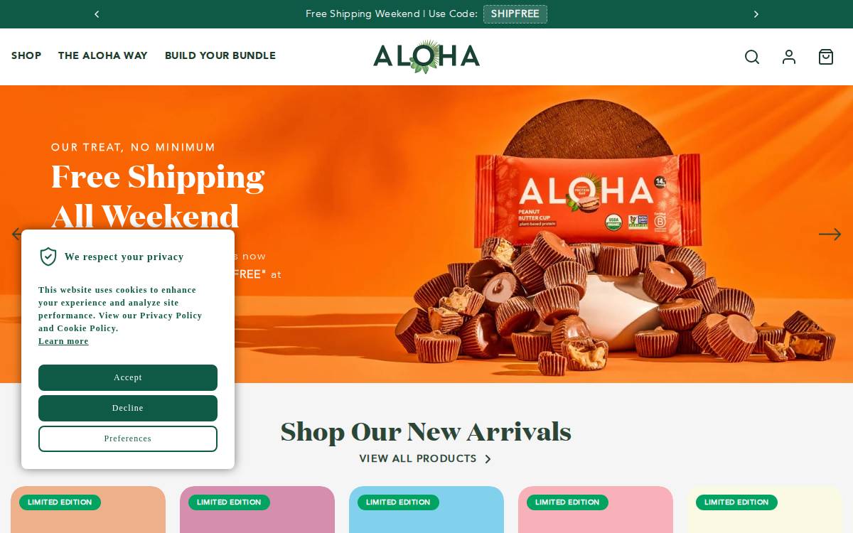 ALOHA website preview