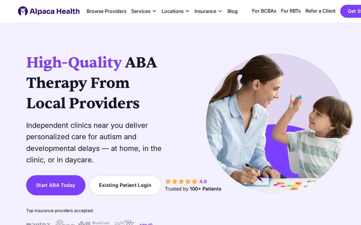 Alpaca Health website preview