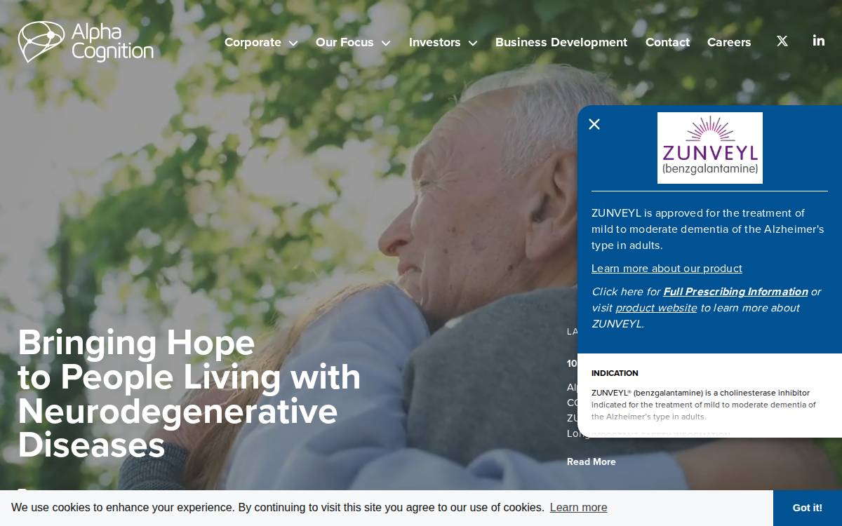 Alpha Cognition website preview