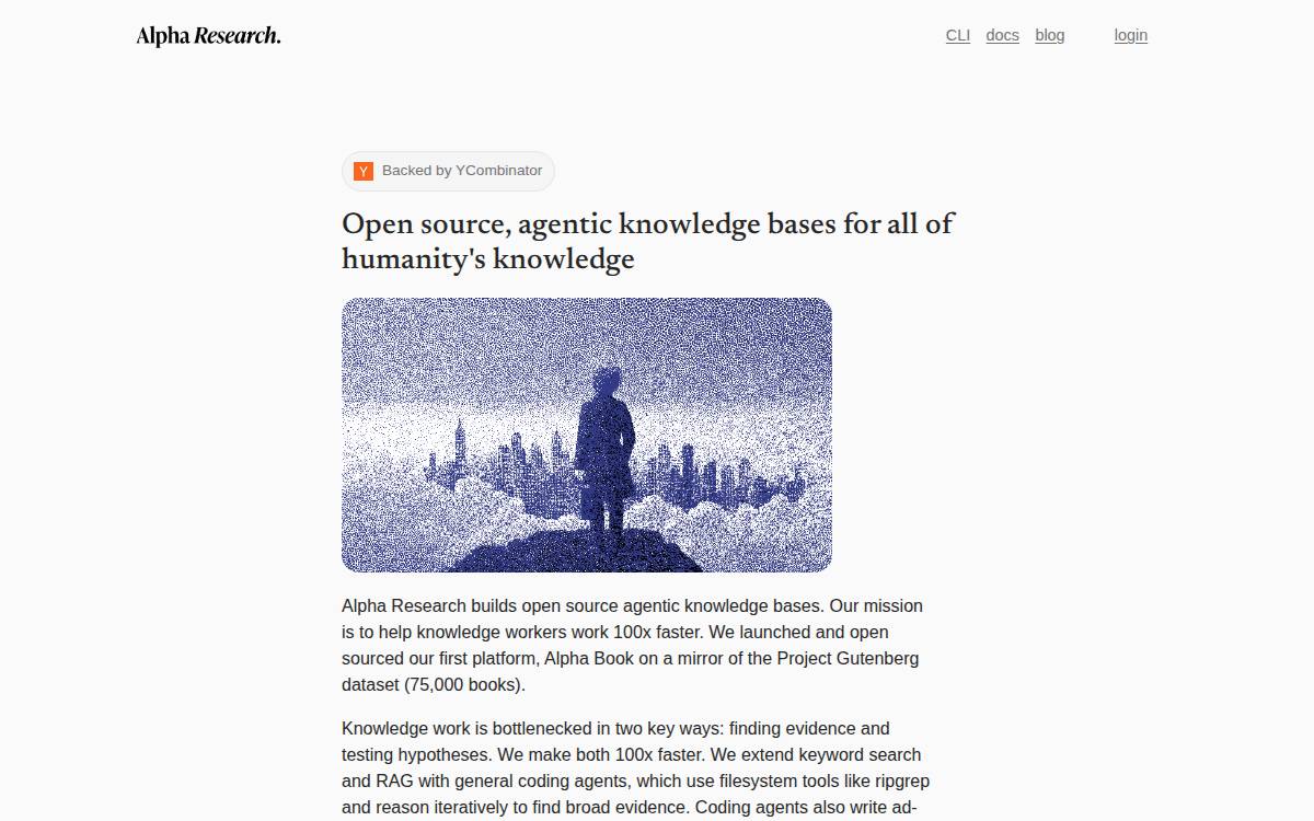 Alpha Research website preview