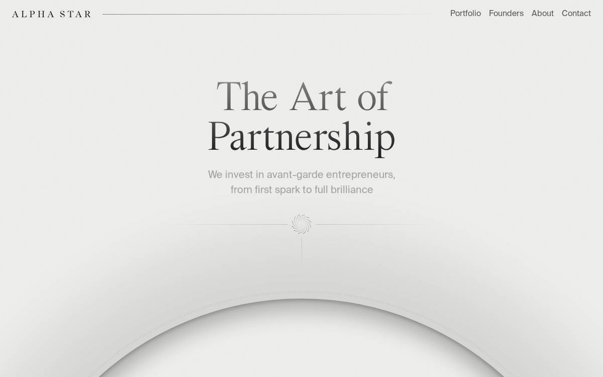 Alpha Star website preview