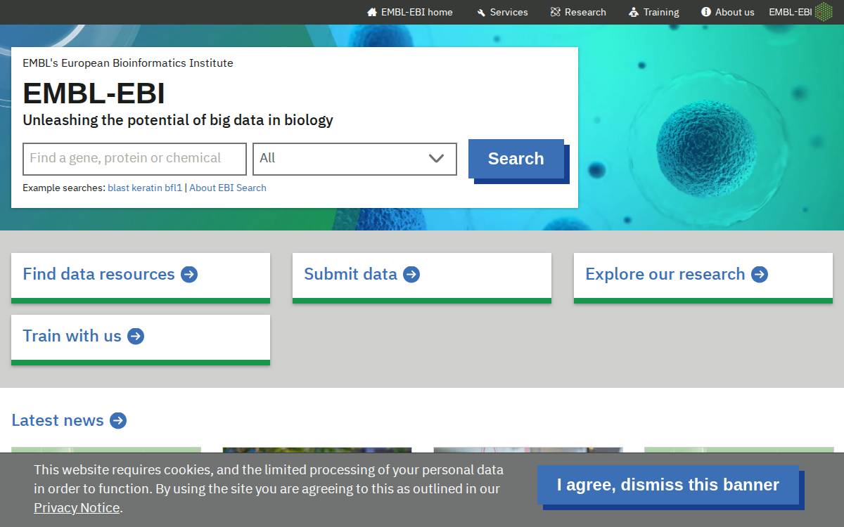 AlphaFold website preview