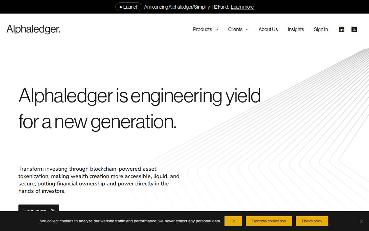 Alphaledger website preview