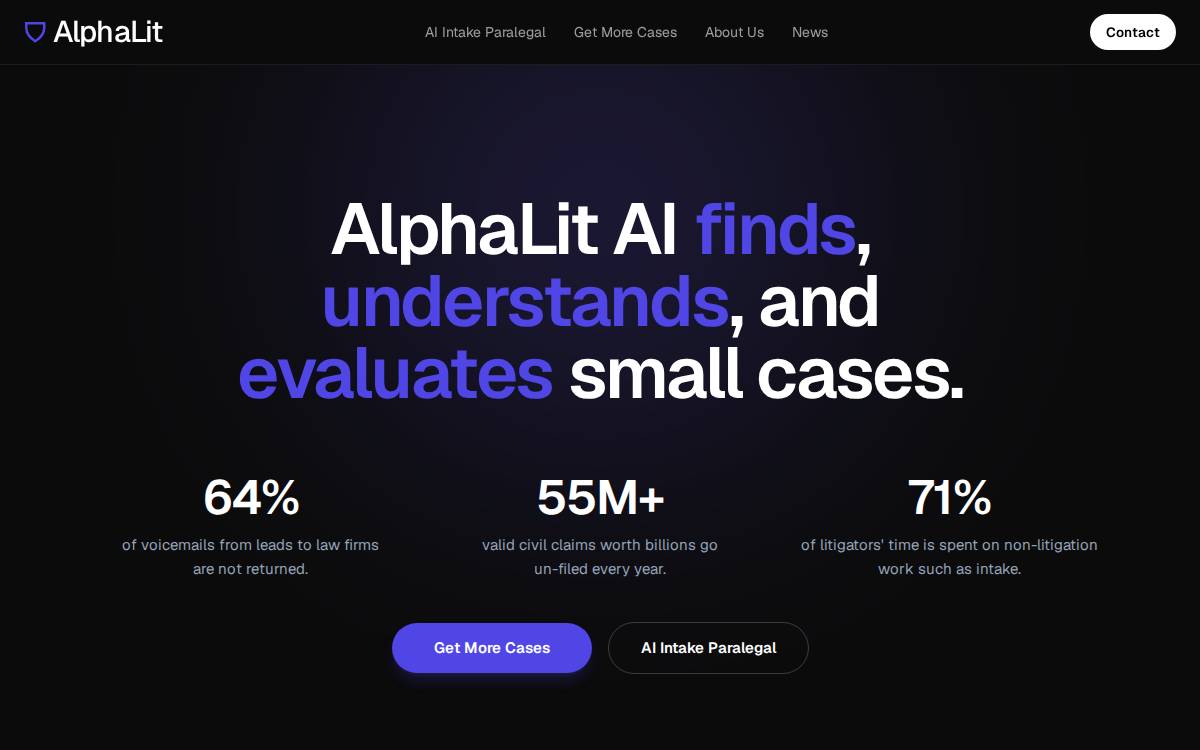 Alphalitigation website preview