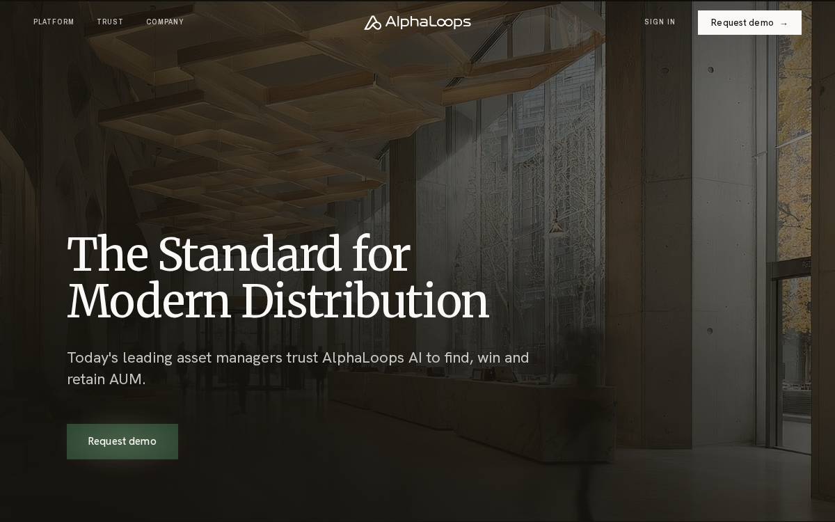 Alphaloops website preview