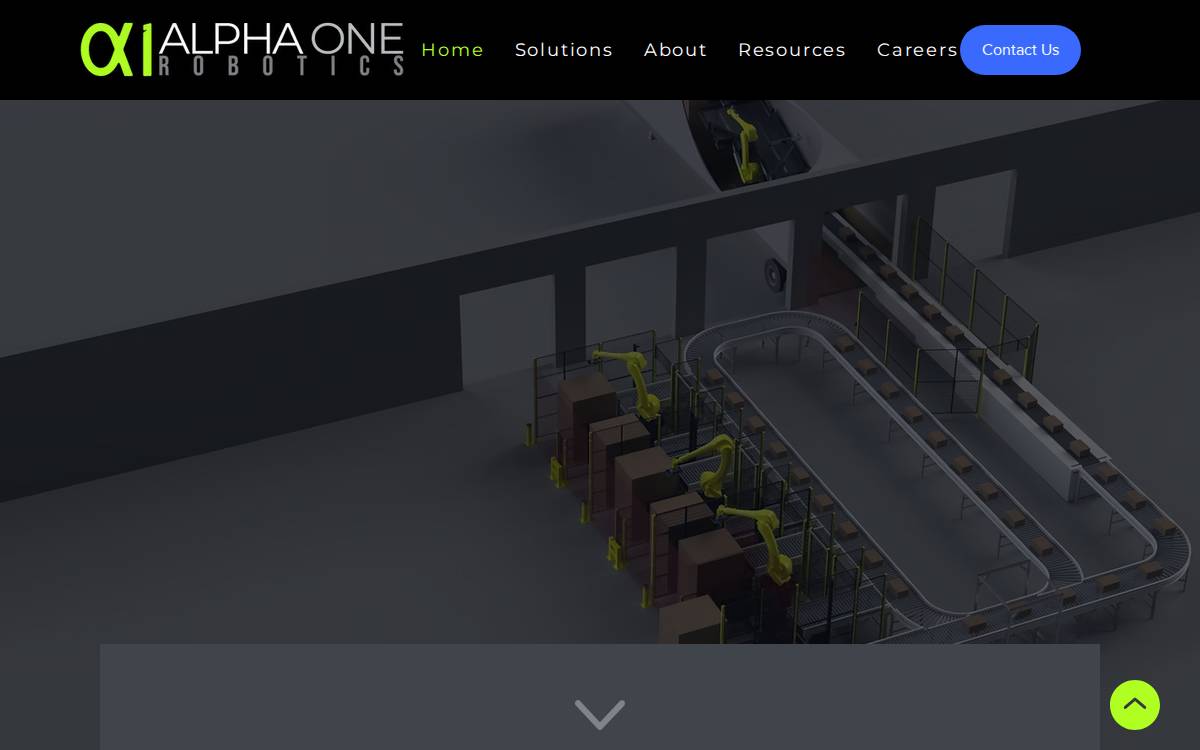 Alphaone Robotics website preview