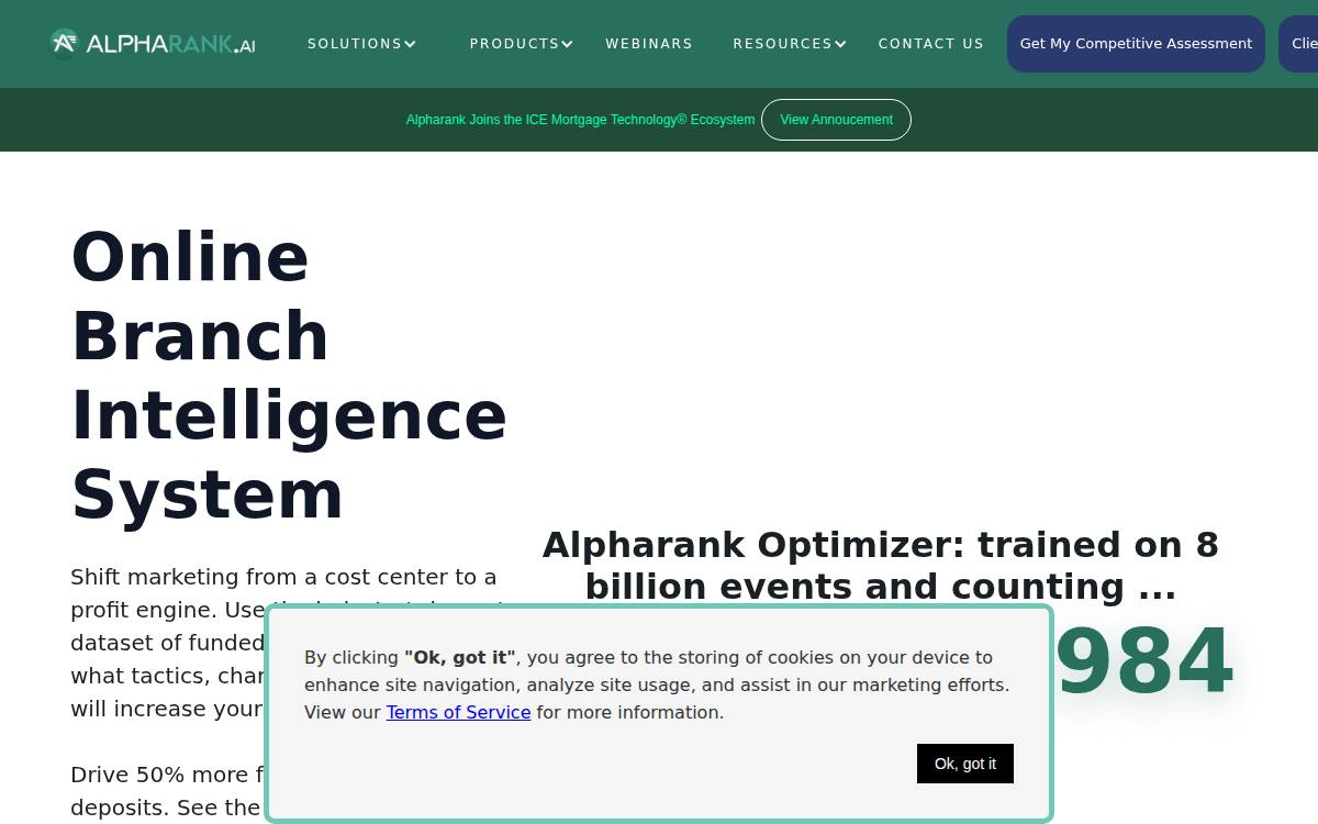 Alpharank website preview