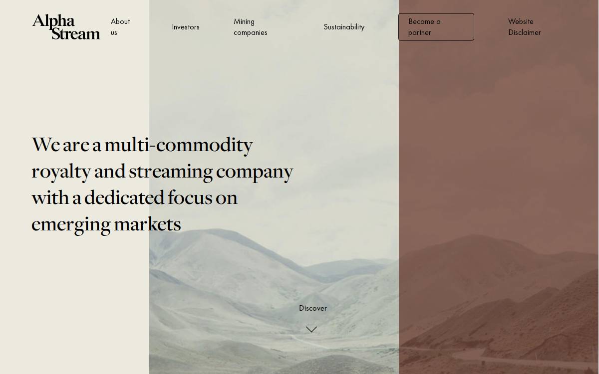 Alphastream website preview