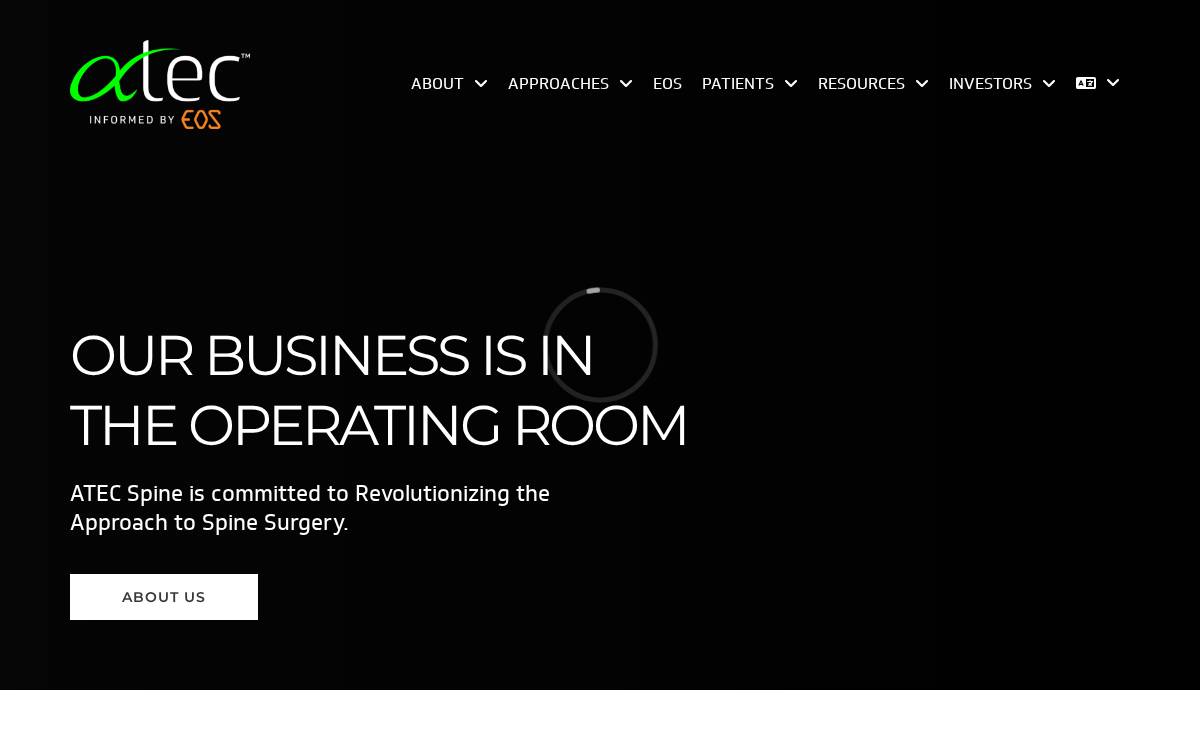 Alphatec Spine, Inc. website preview