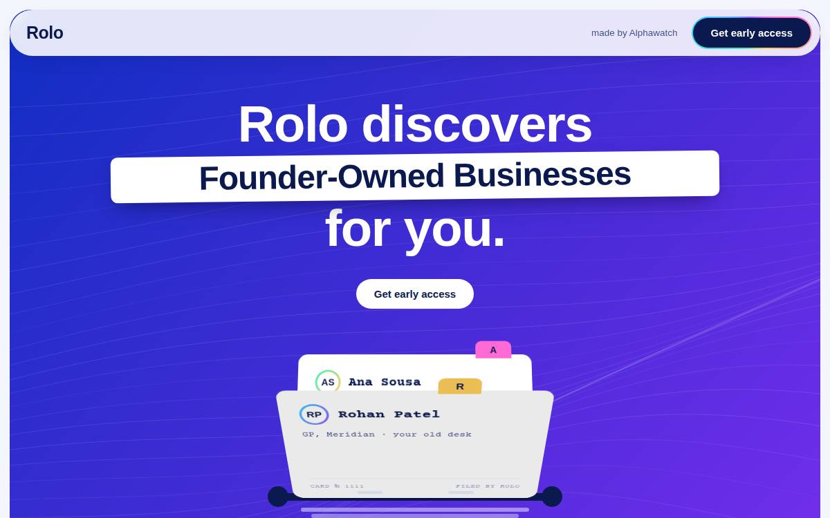 Alphawatch AI website preview