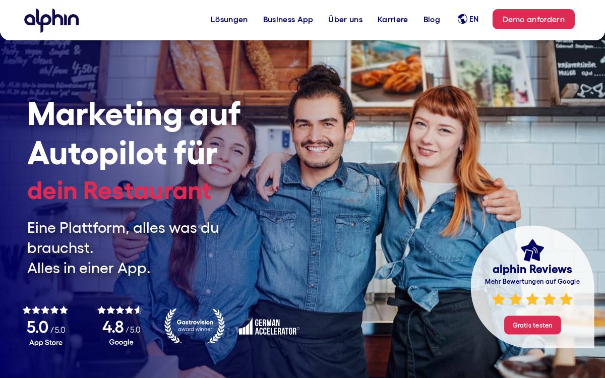 alphin website preview