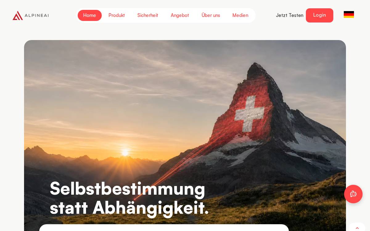 AlpineAI website preview