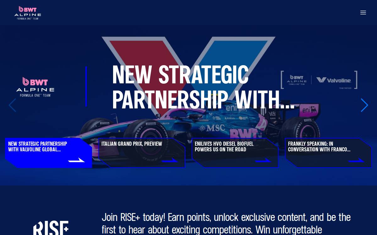 Alpinef1 website preview