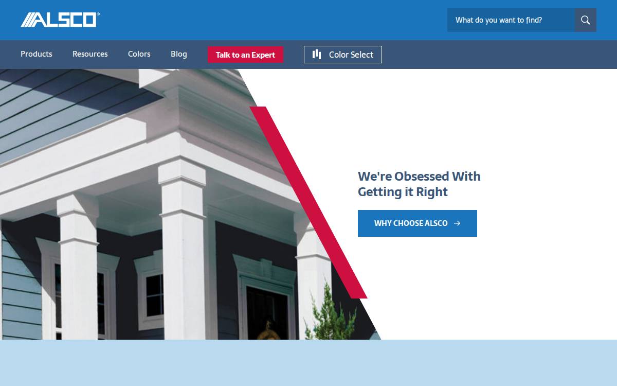 ALSCO Metals Corporation website preview