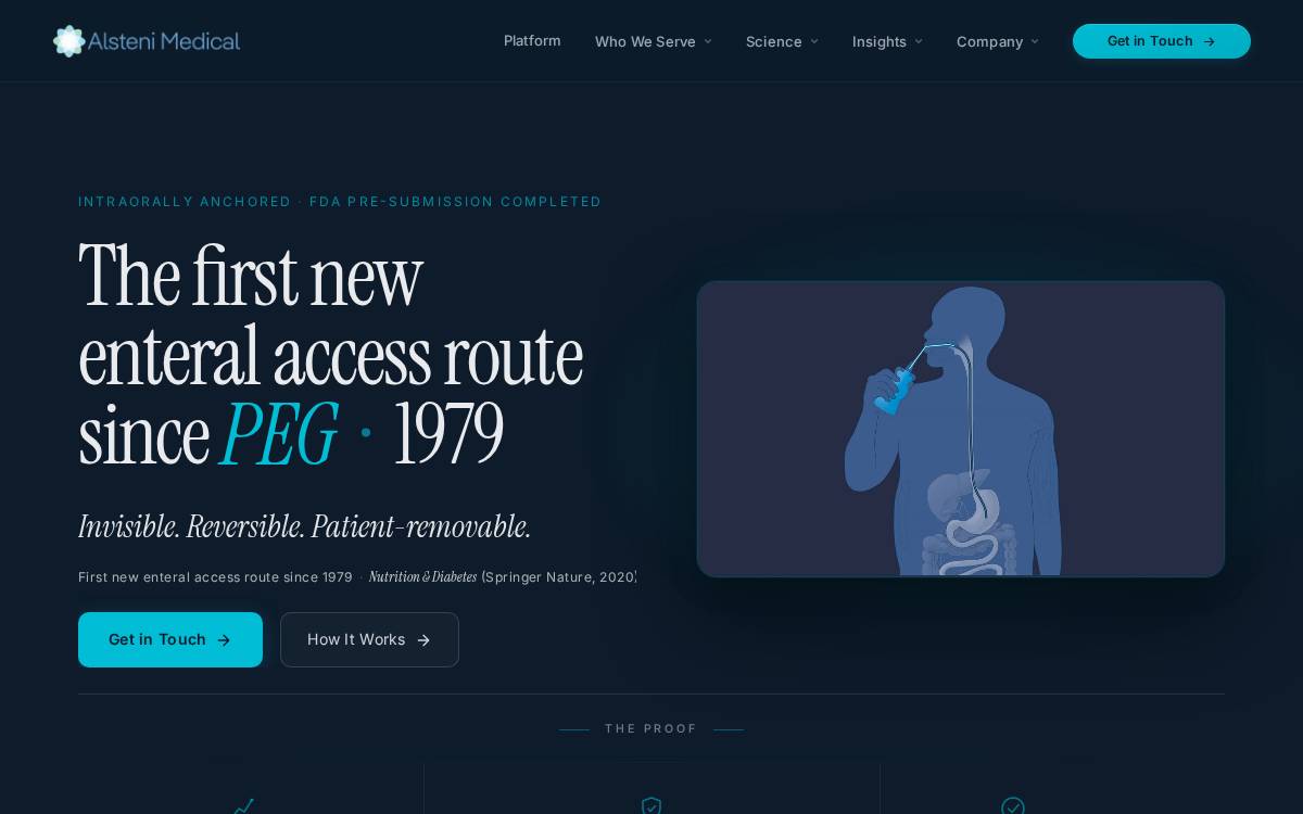 Alsteni Medical website preview
