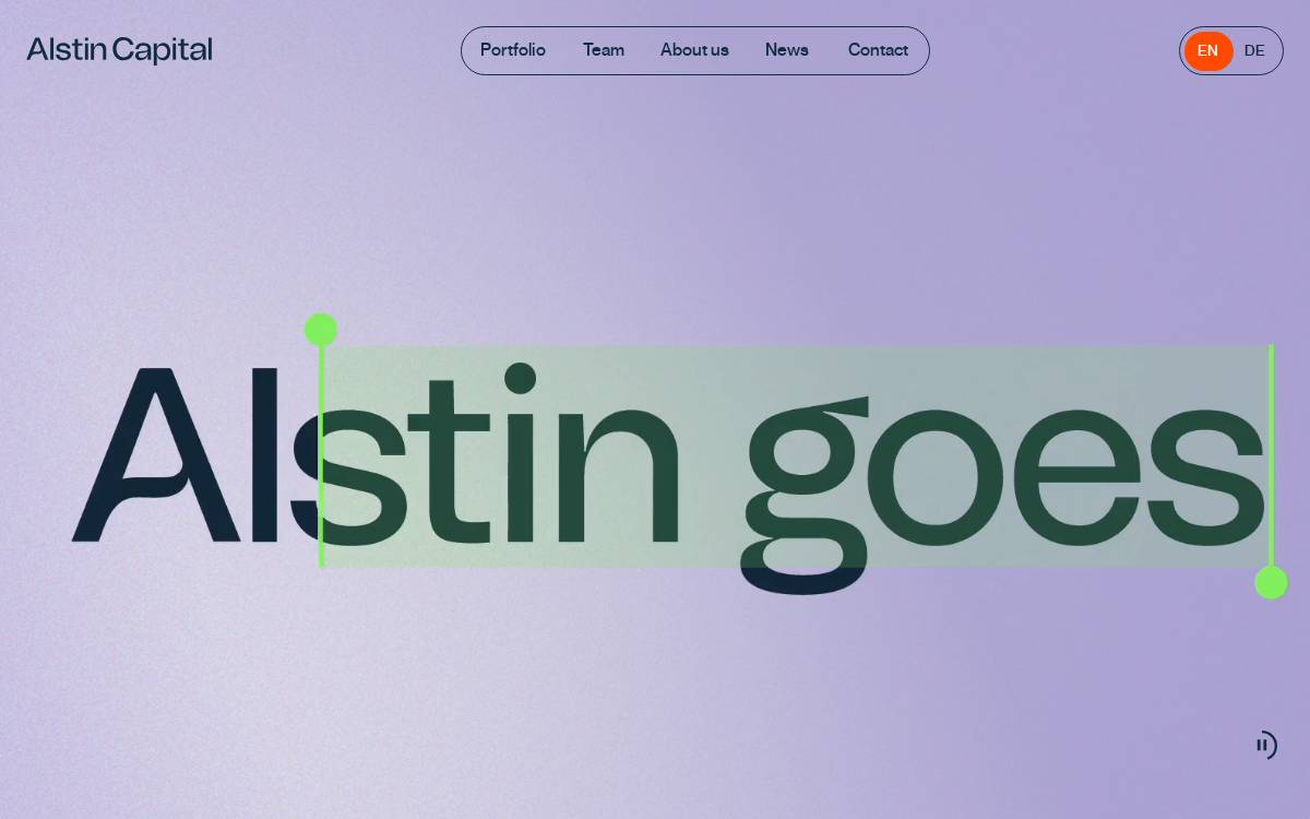 Alstin website preview