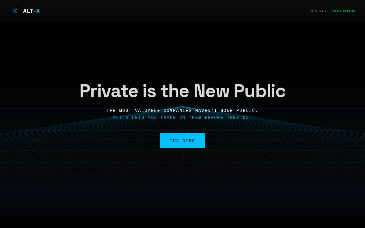 Alt-X website preview