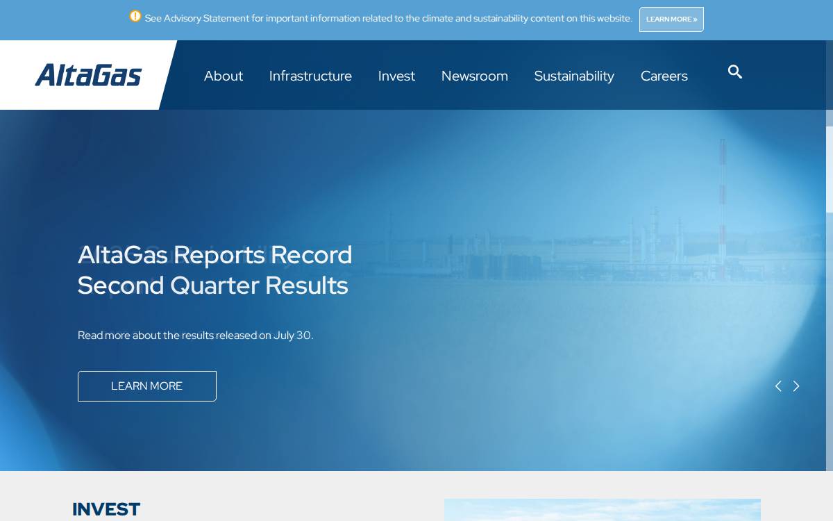 AltaGas website preview