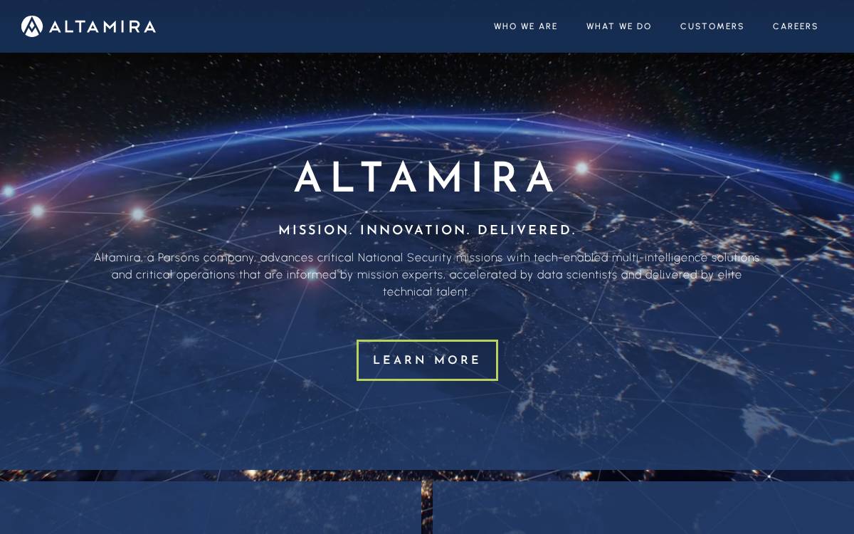 Altamira website preview