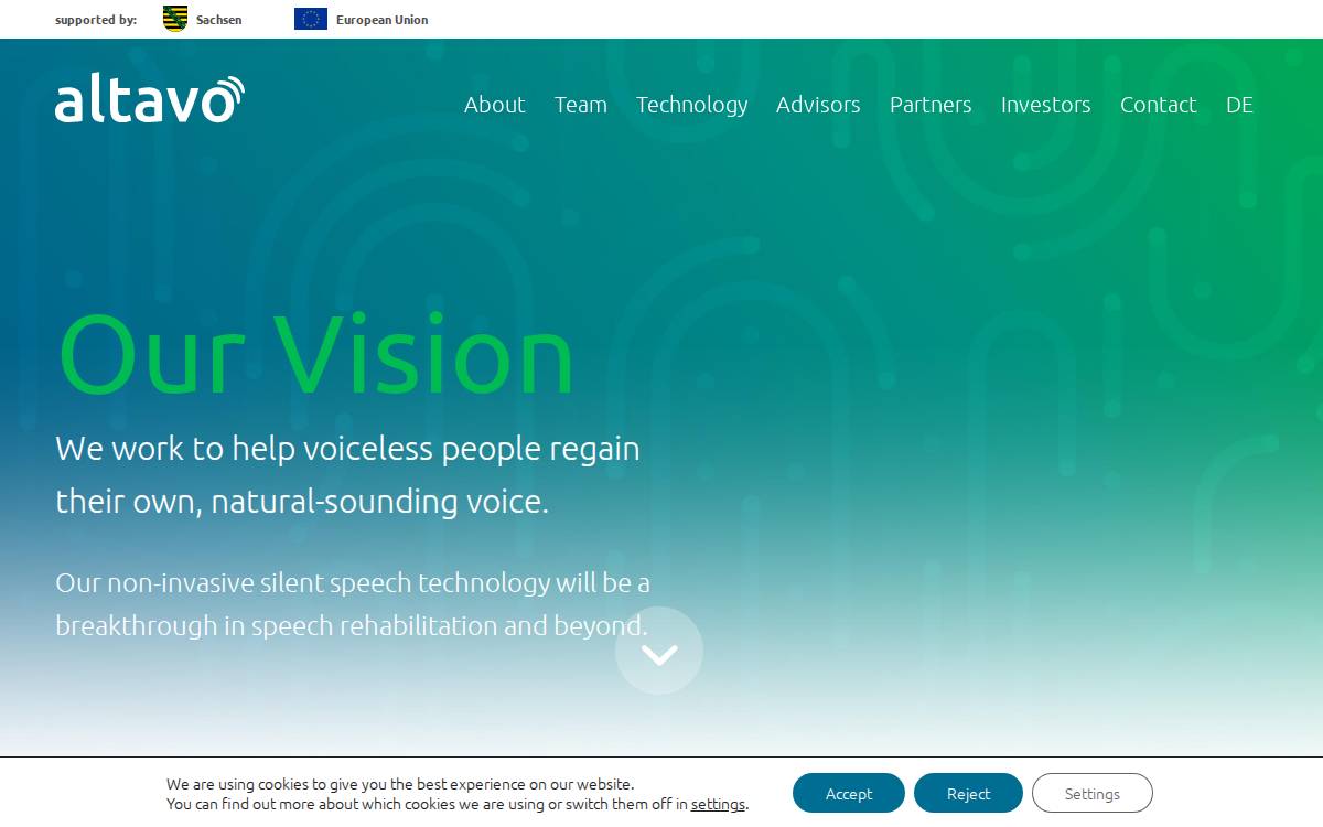 Altavo website preview