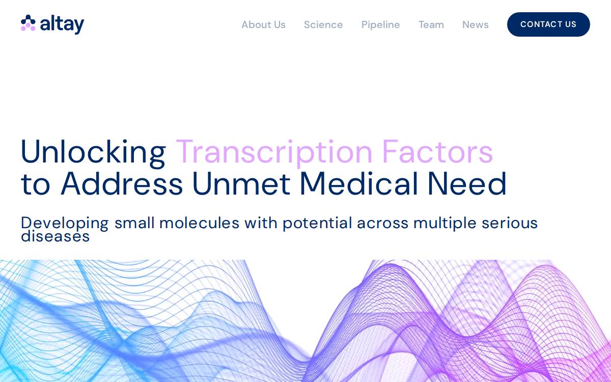 Altay Therapeutics website preview