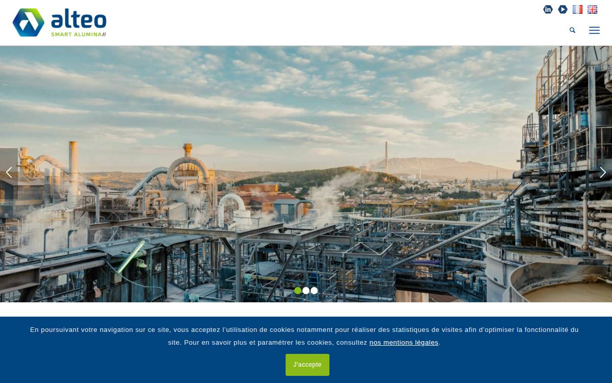Alteo website preview