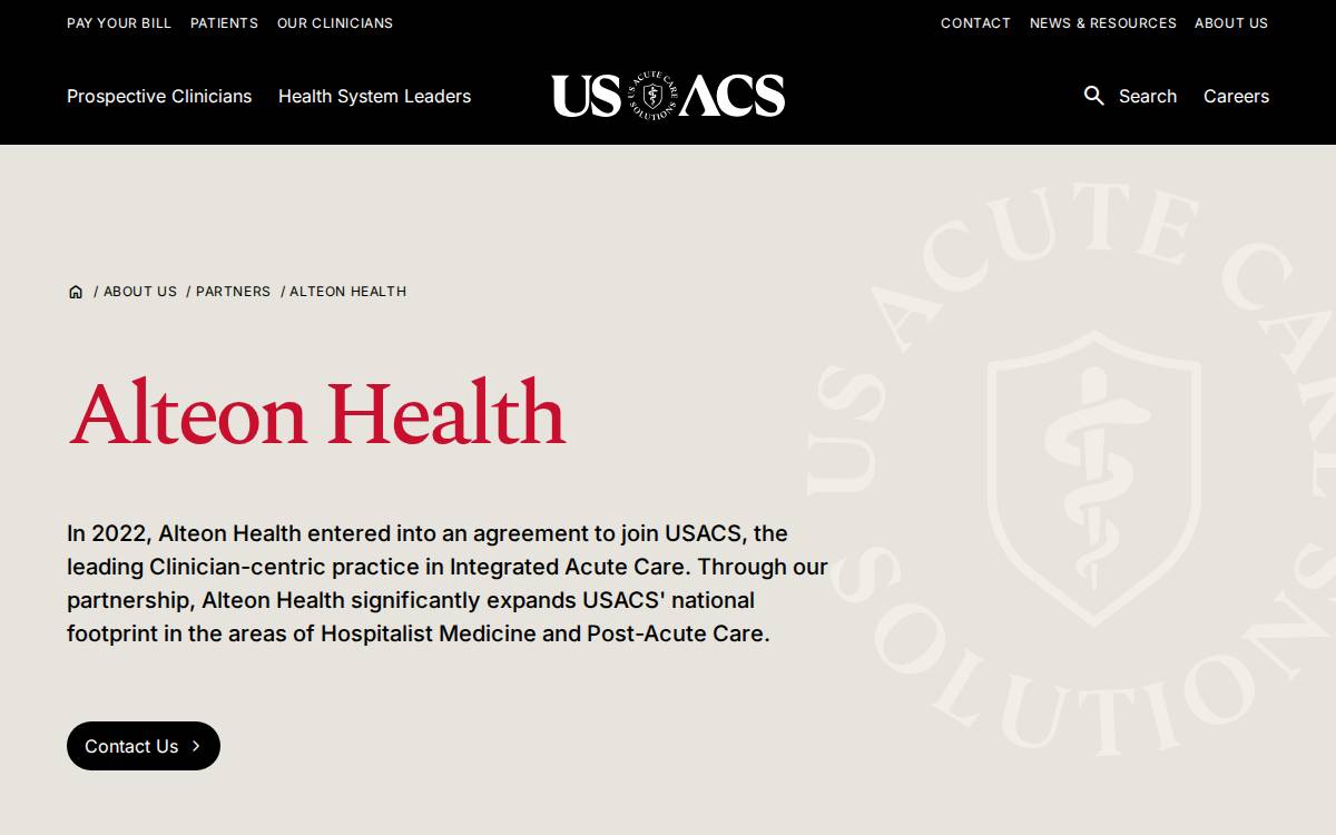 Alteon Health website preview