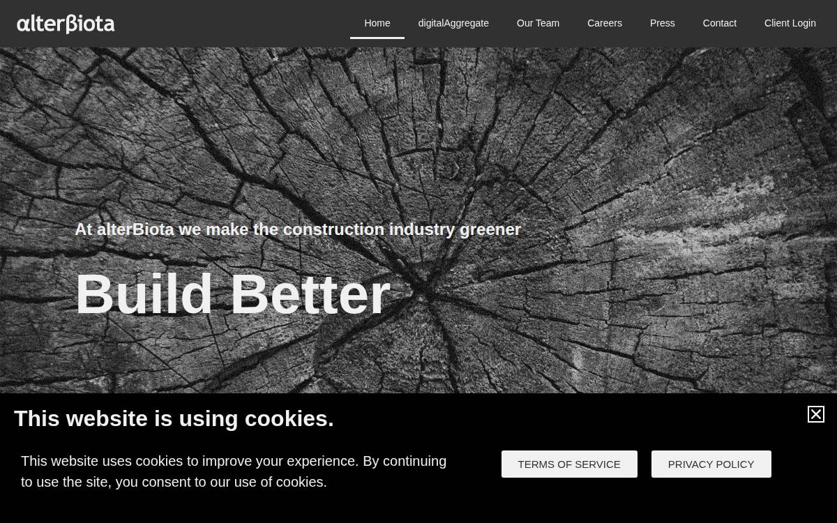 alterBiota website preview
