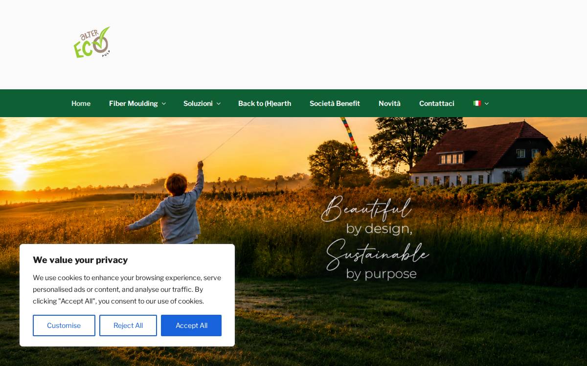 ALTERECO PULP website preview