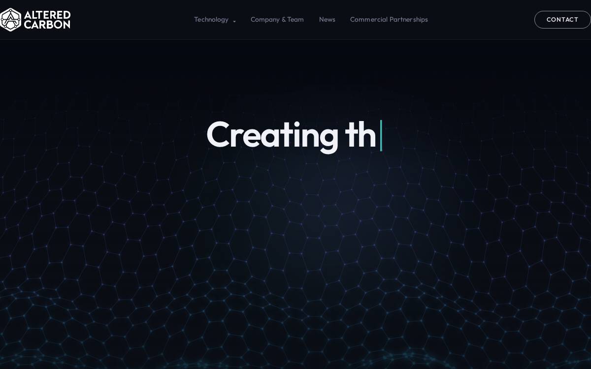 Altered Carbon website preview