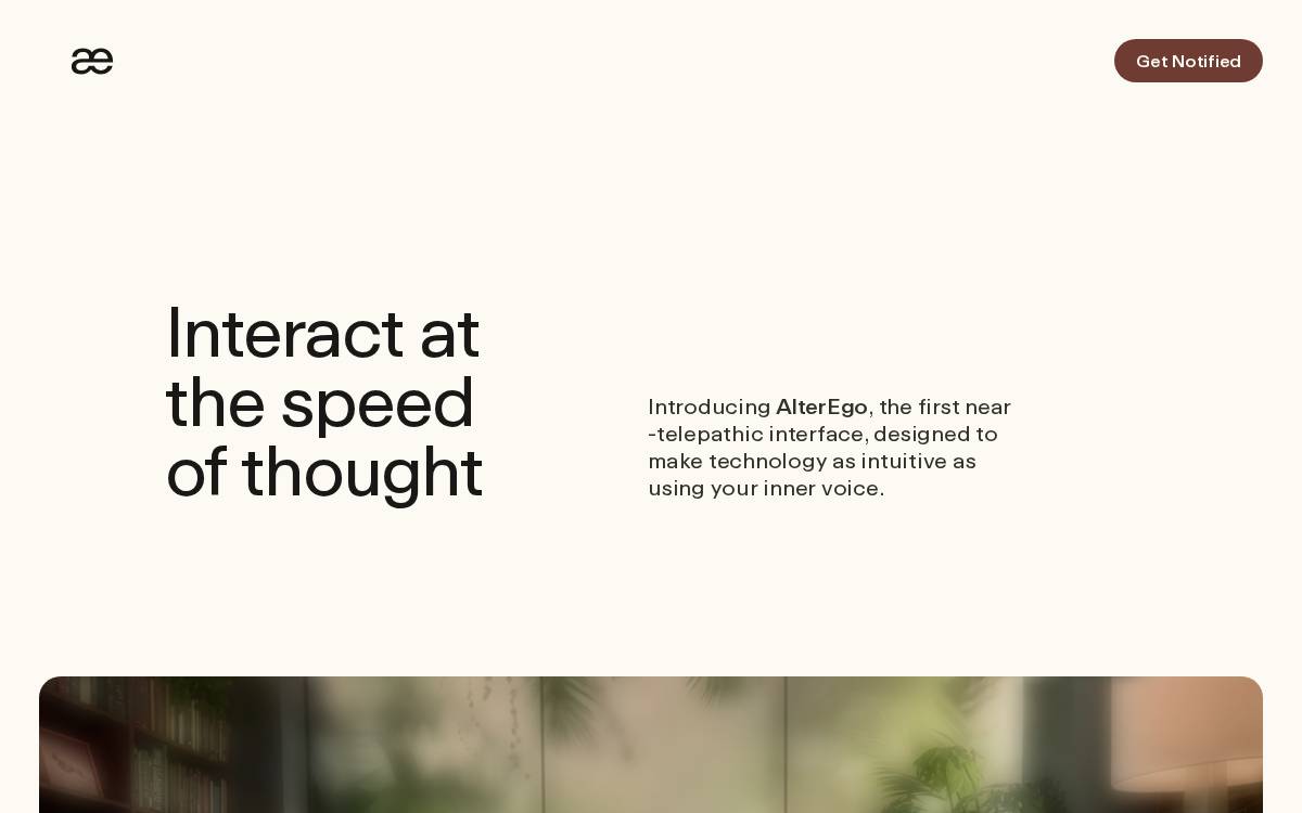 Alterego website preview