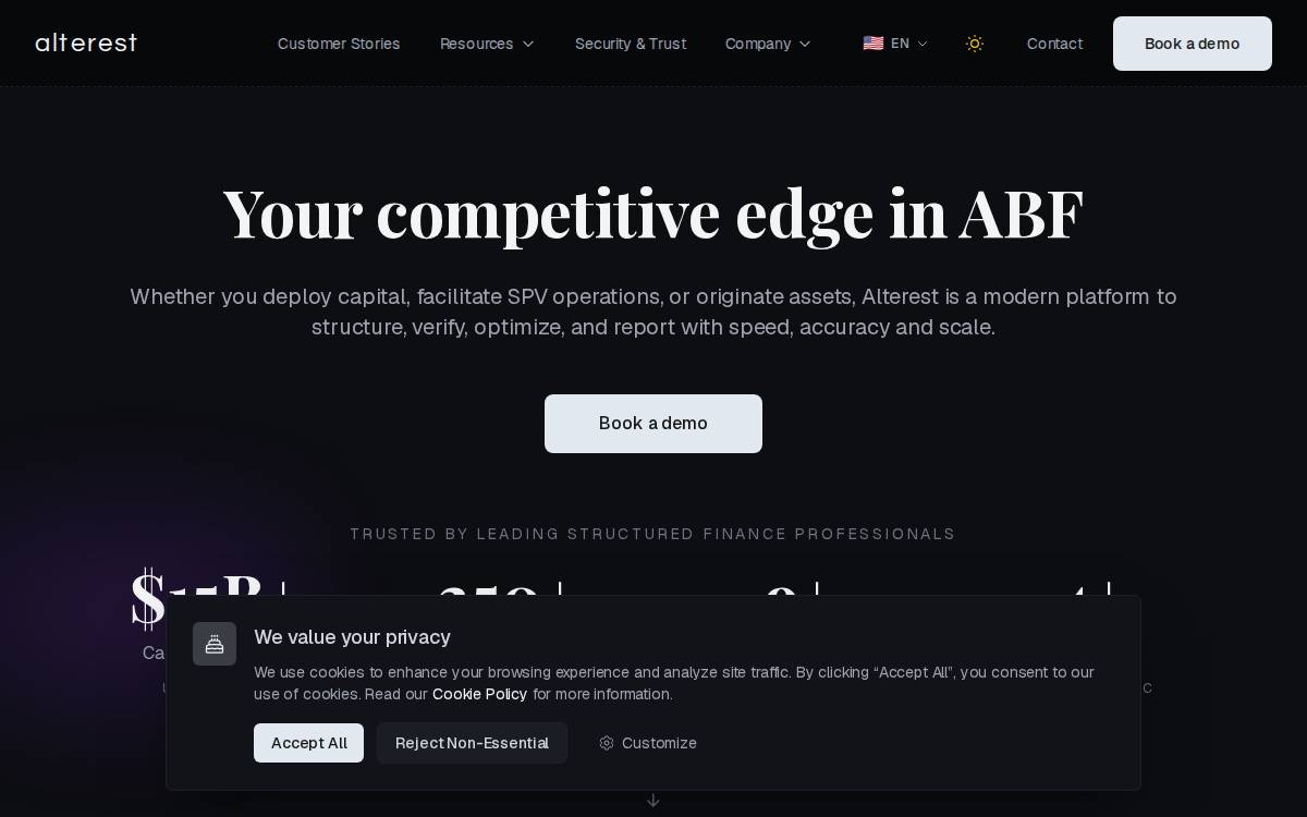 Alterest website preview