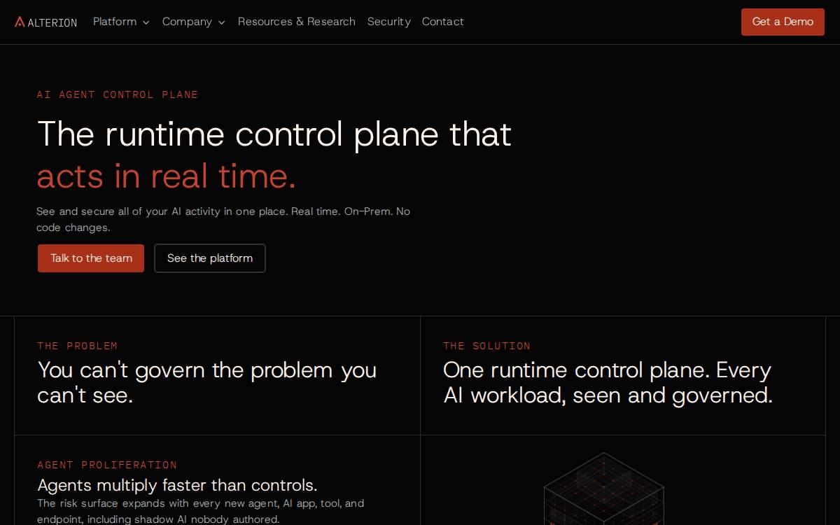 Alterion website preview