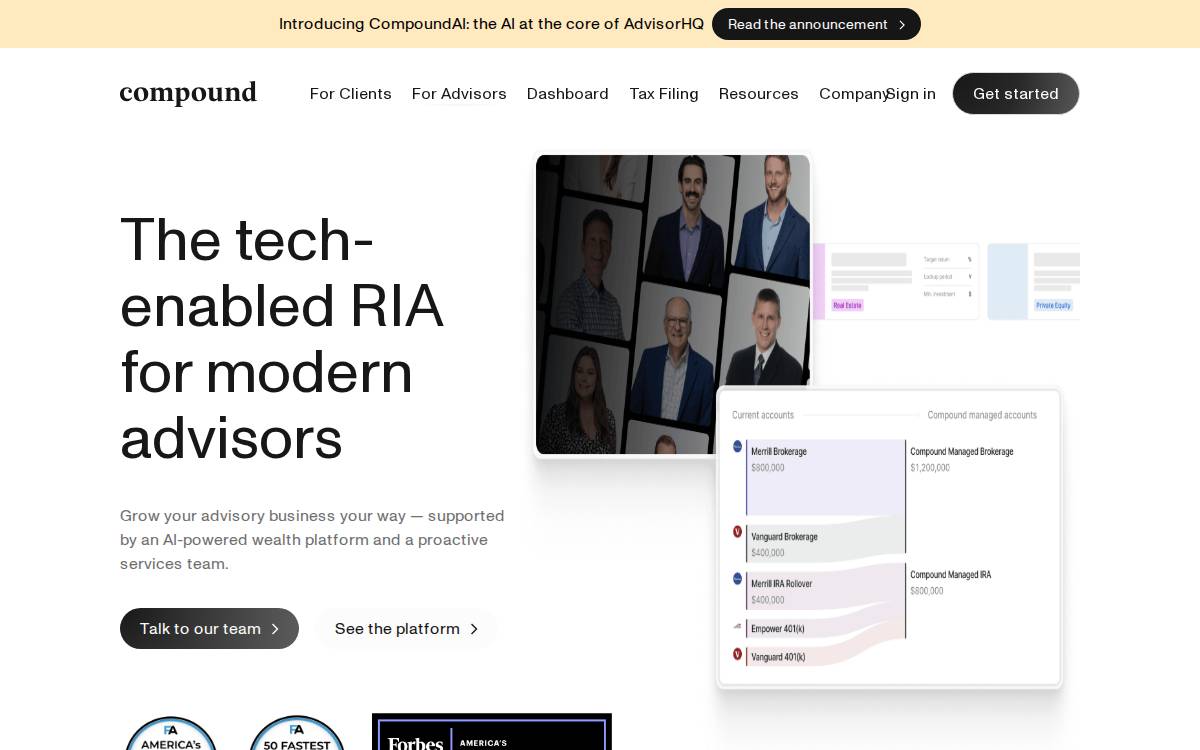 Alternativ Wealth website preview