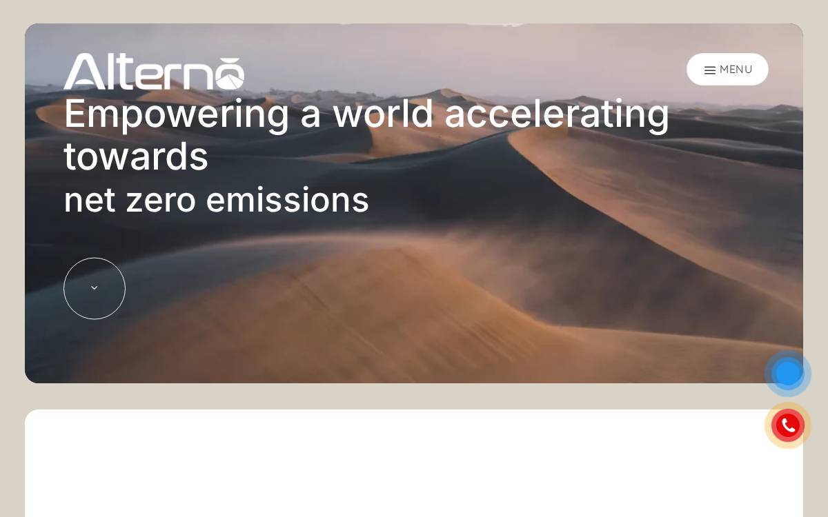 Alterno website preview