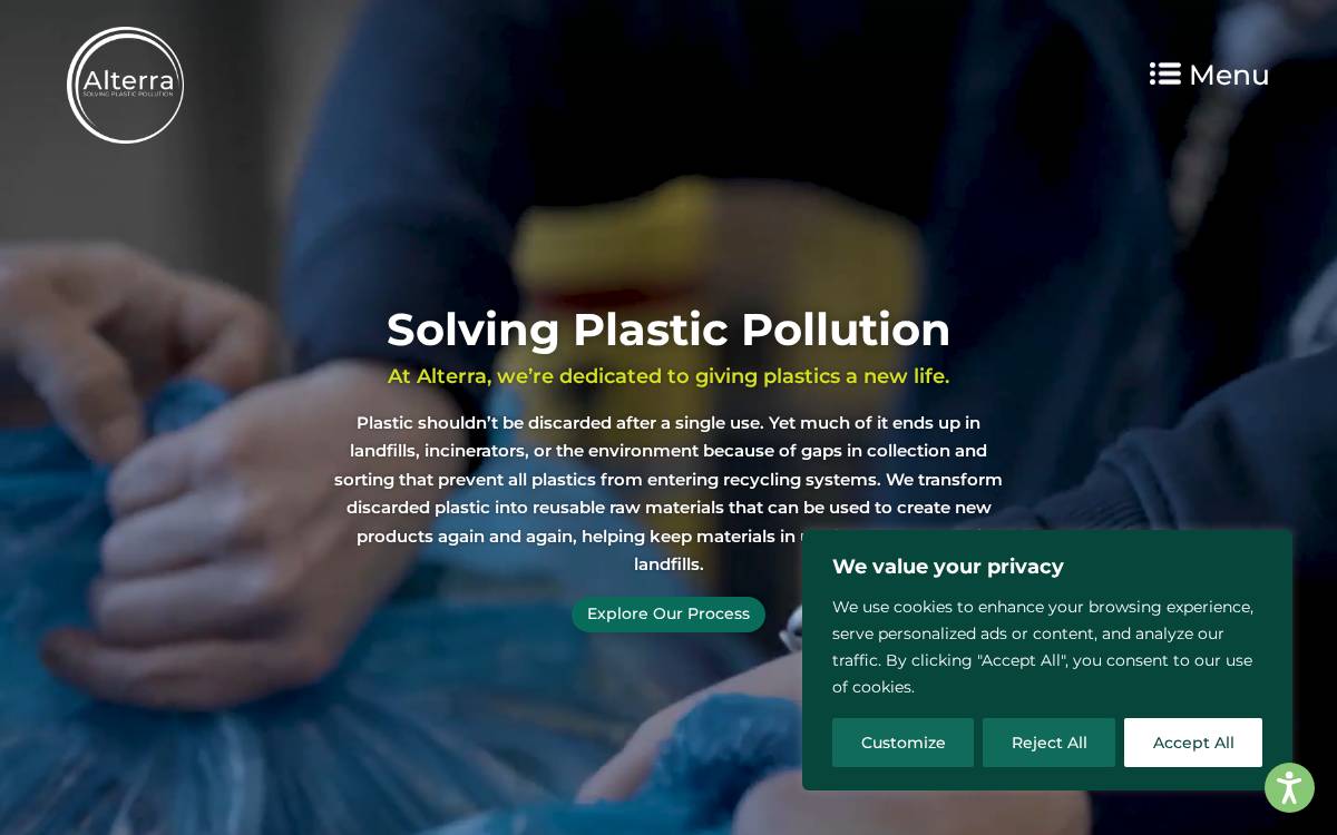 Alterra360 website preview