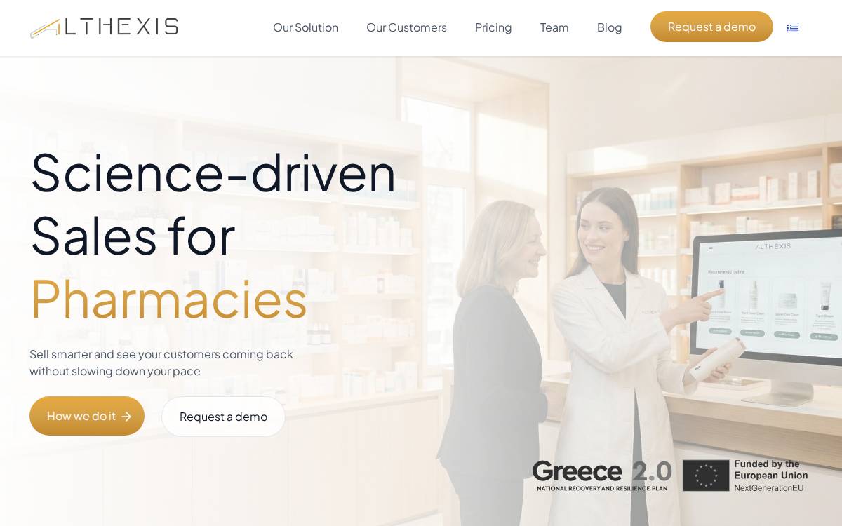 Althexis website preview