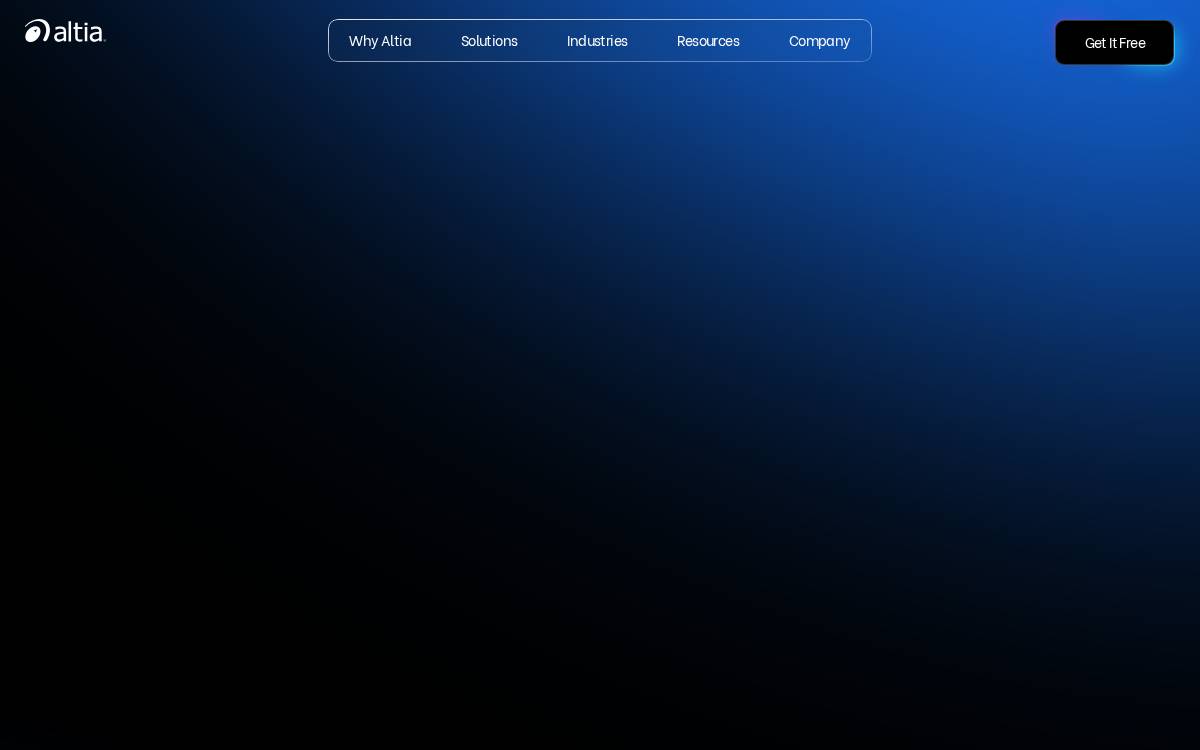 Altia website preview