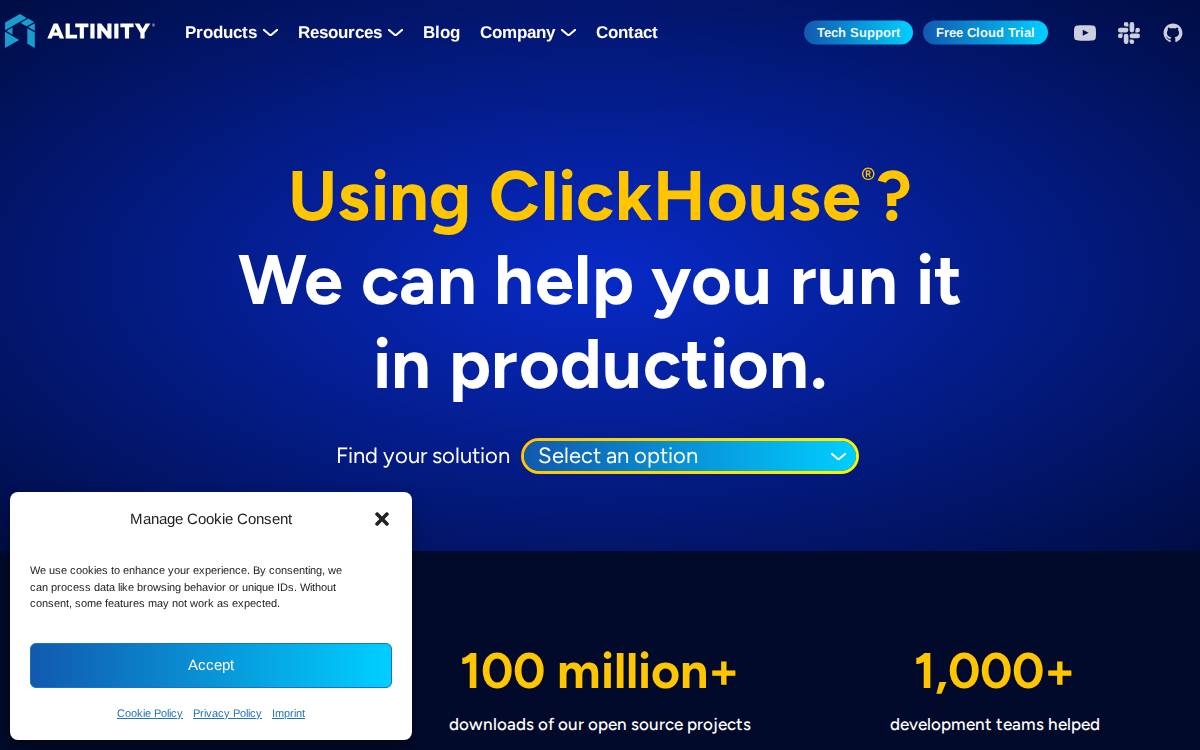 Altinity website preview