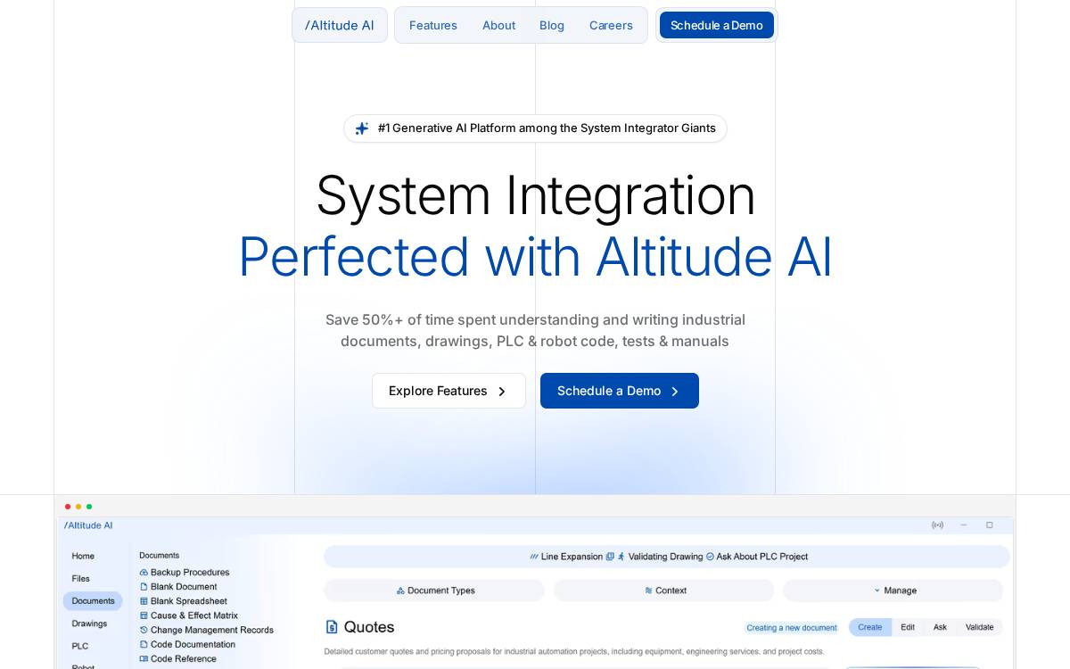 Altitude AI website preview