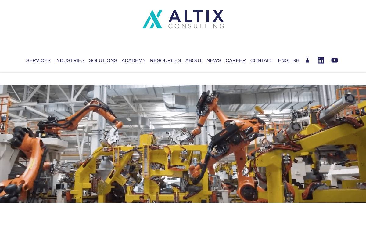 Altix Consulting website preview