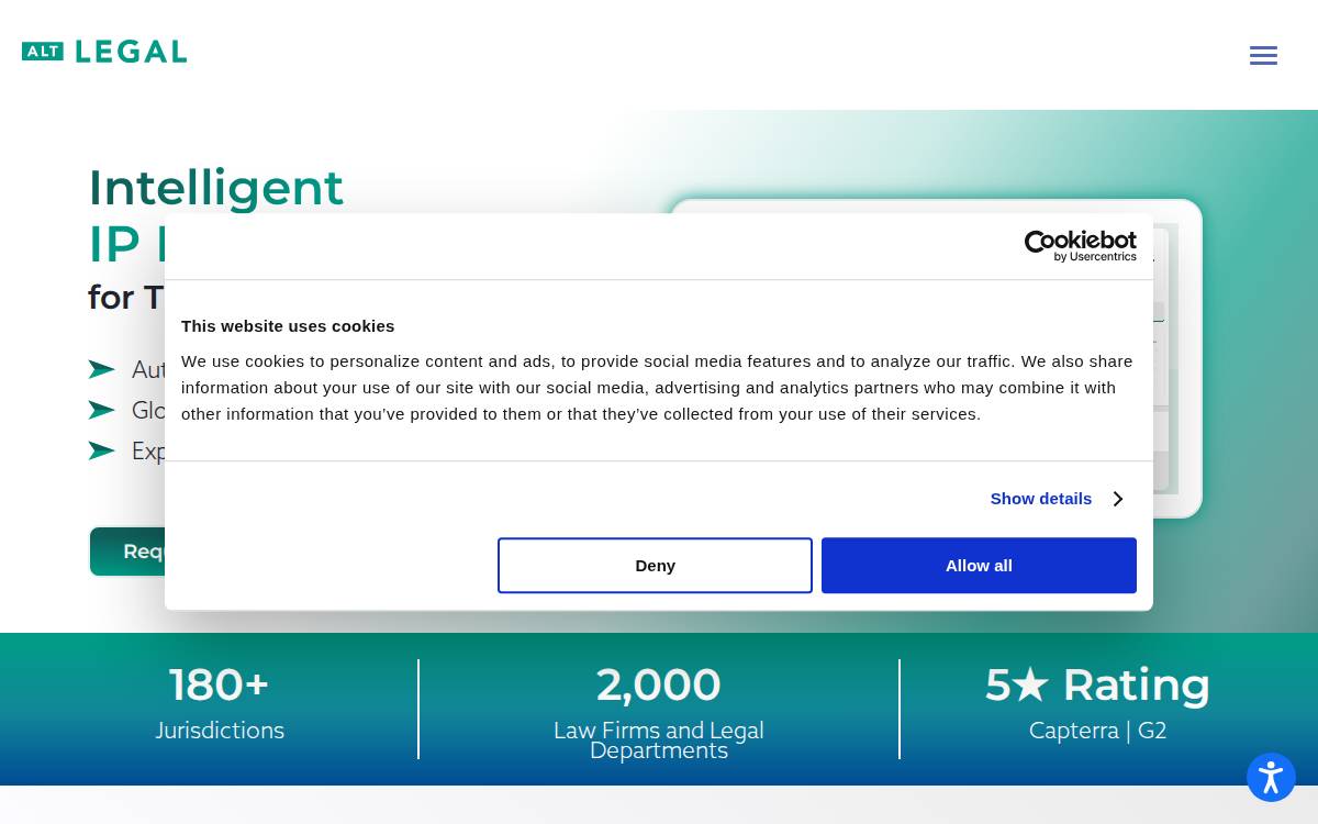 Altlegal website preview