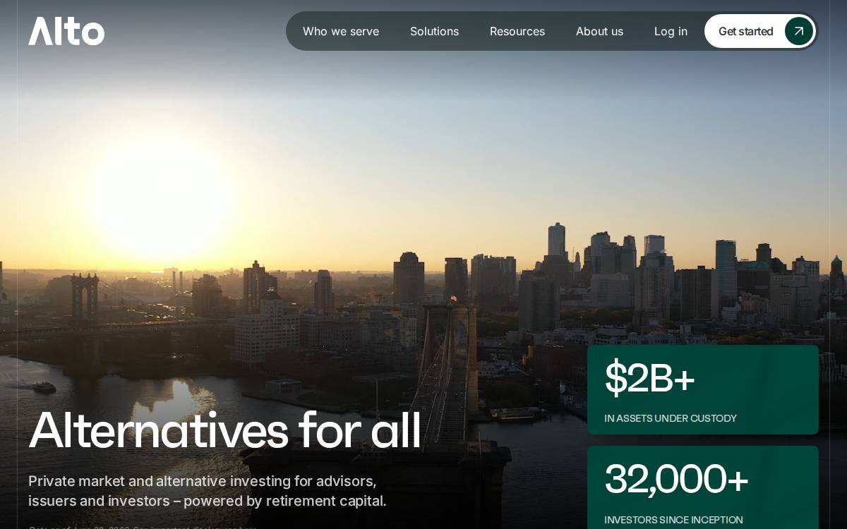 Alto IRA website preview