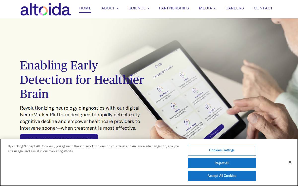 Altoida website preview