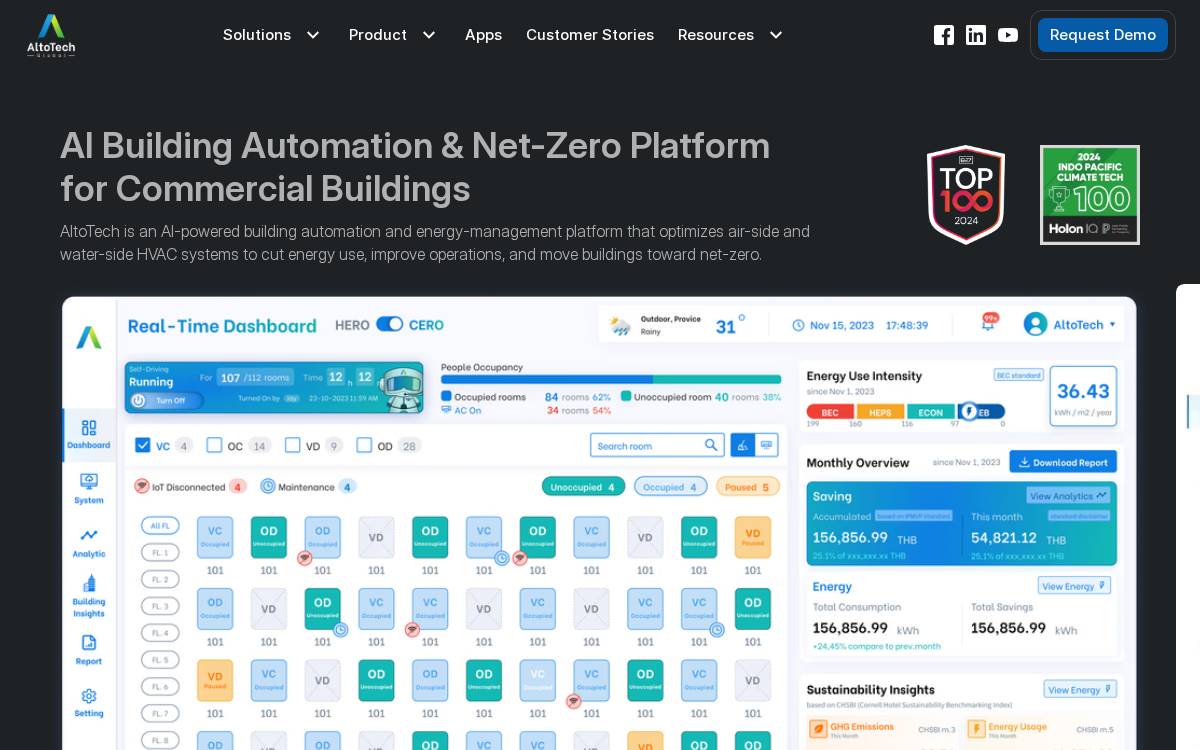 Altotech website preview