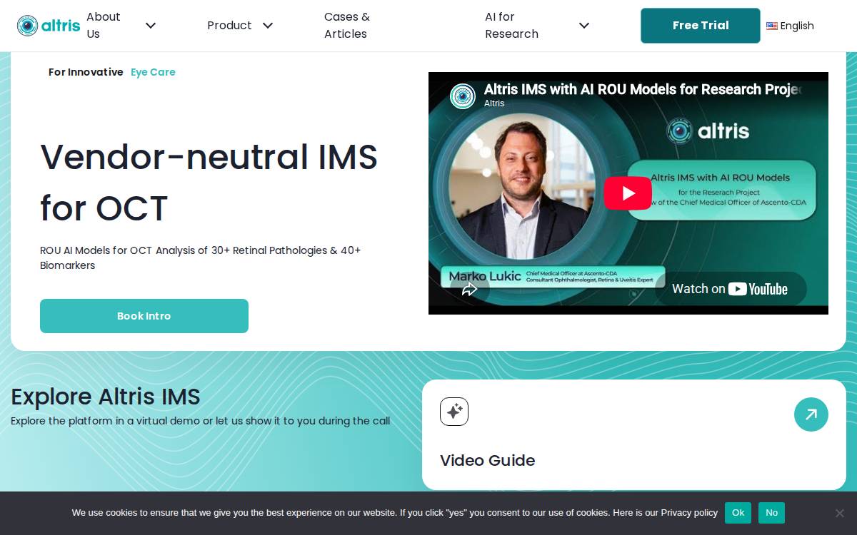 Altris Ai website preview
