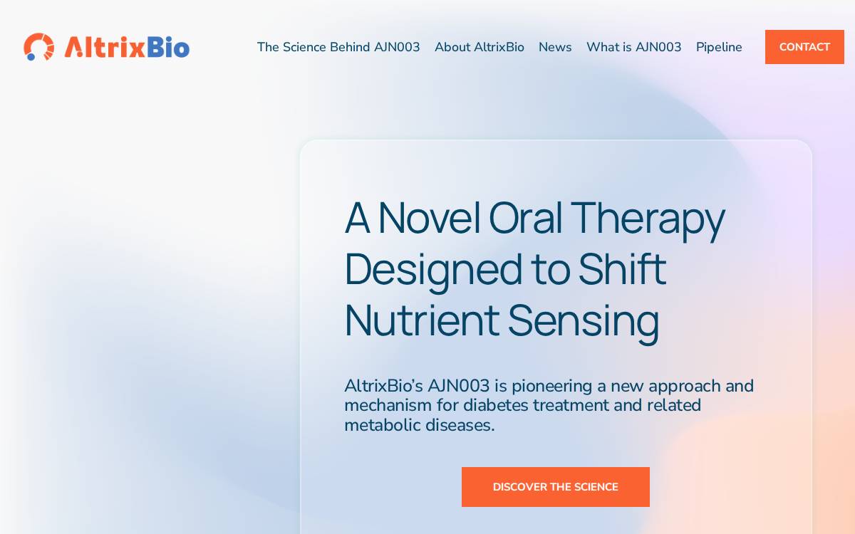 AltrixBio website preview
