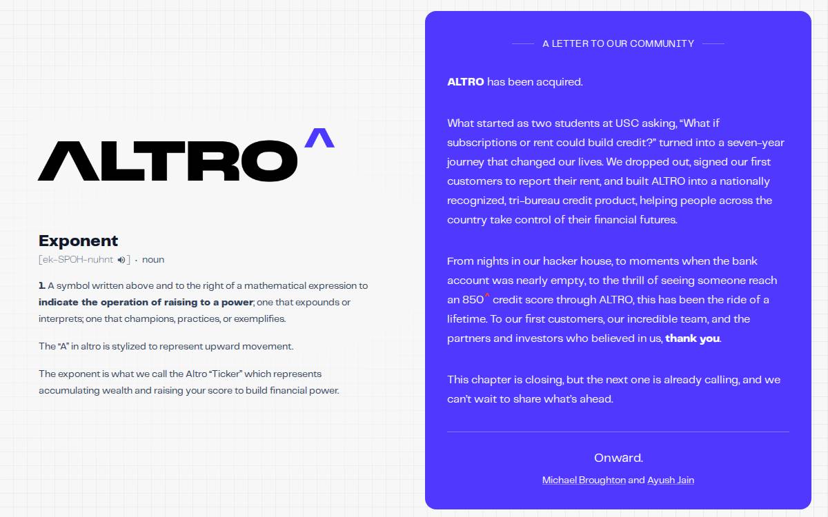 Altro website preview