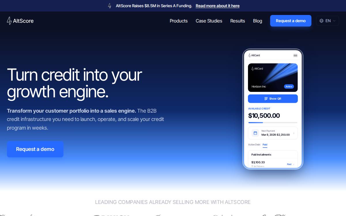 AltScore website preview